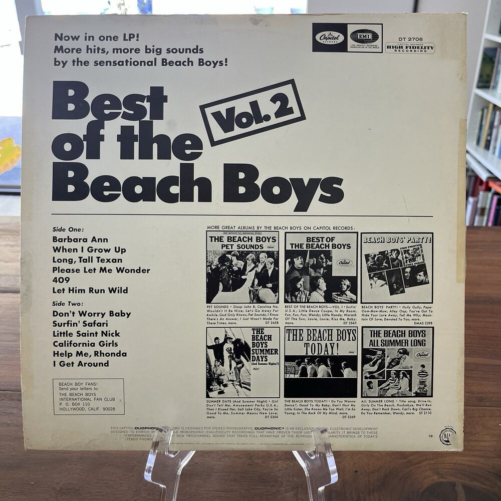 Best Of The Beach Boys Vol. 2 Vinyl LP 1967 Starline DT-2706 - Picture 7 of 7